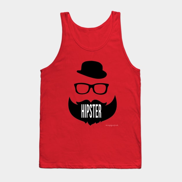 I'M A HIPSTER (Black beard) Tank Top by theenvyofyourfriends